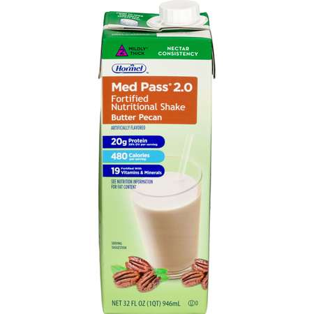 MED PASS Balanced Fortified Nutrition Butter Pecan - IDDSI Level 2, PK12 46463